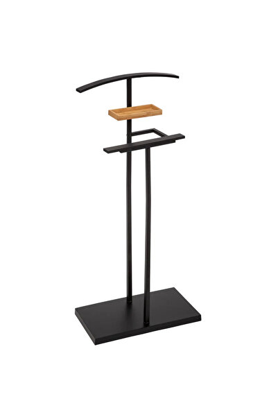 5FiveSmart 5Five Bamboo valet clothes rack made of steel and bamboo, 44x22x11...