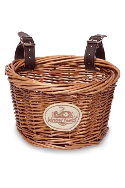 Kinderfeets Wicker Bicycle Basket for Children, – Elegant and Functional