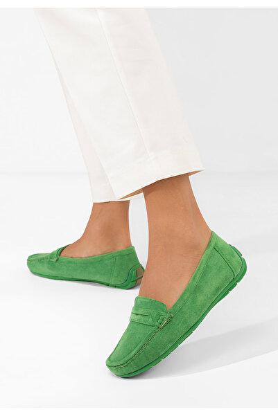 B T Shoes Women's green Hazalia loafers