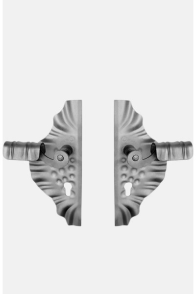 Metal Sepeti Mâner decorativ pentru ușă de grădină din fier forjat