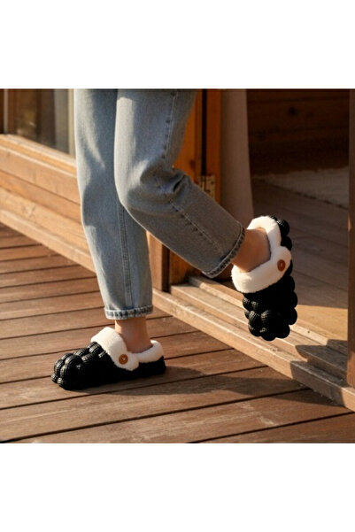 OEM Fluffy and warm slippers for women, non-slip sole, 809