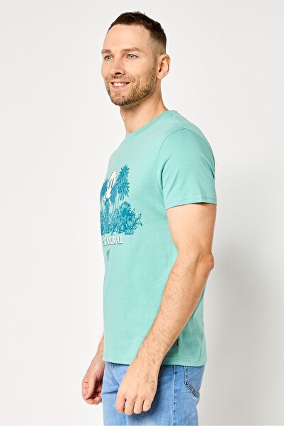 Levi's Men Crew Neck Short Sleeve Graphic Print T-shirt, Dark Sage