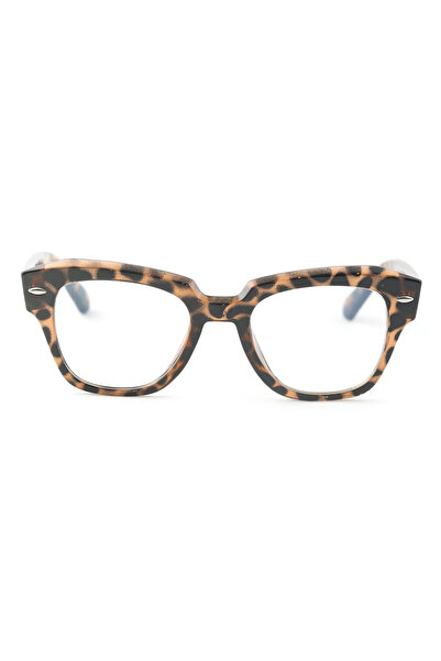 TomyHelf Leopar Desenli Kahve camlı Unisex Güneş Gözlüğü UV400 Korumalı