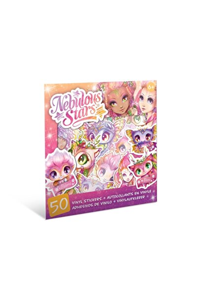 NEBULOUS STARS Set de 50 de stickere din vinil, Stele Nebuloase, Paloma și Elana