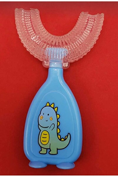 lawrenceshop Erkek Çocuk Figürlü Mavi Diş Fırçası U Şeklinde Pratik Bebek Diş...