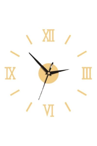 Edman 3D DIY Gold Creative Decorative Wall Clock