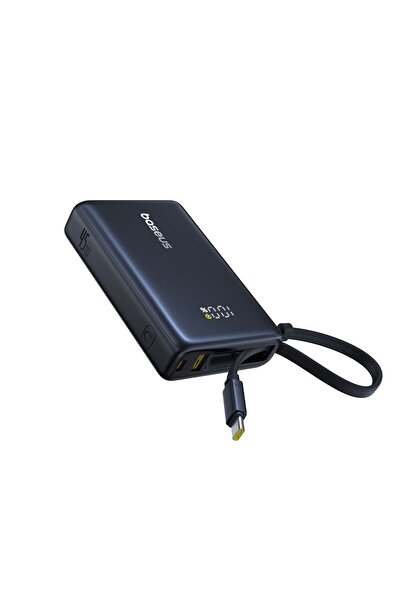 Baseus Baterie externa 10000mAh Type-C, USB, 45W, Fast Charging, Cablu Type-C, G30, Negru