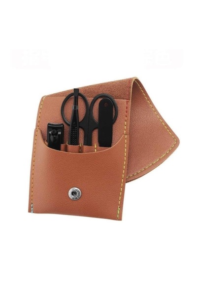 Edman Kit de îngrijire a unghiilor cu 4 piese, cu clește, pilă, pensetă și fo...