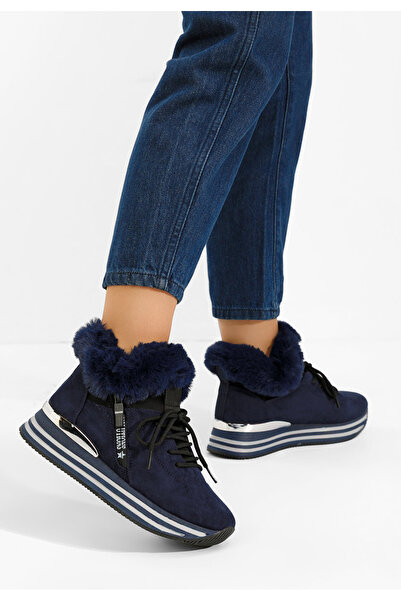 B T Shoes Sneakers dama imblaniti Axira albastri