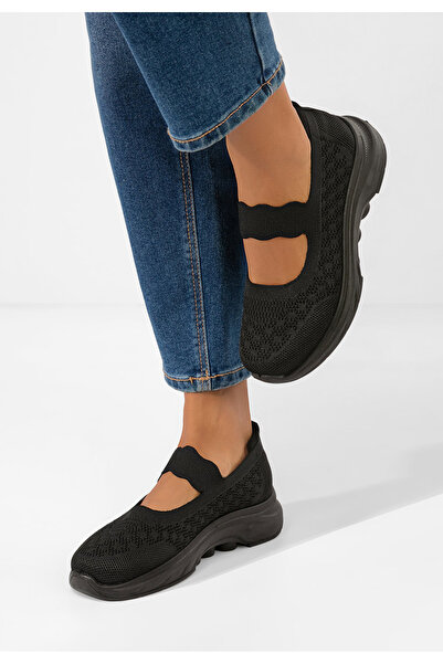 B T Shoes Balerini cu bareta Luisania negri