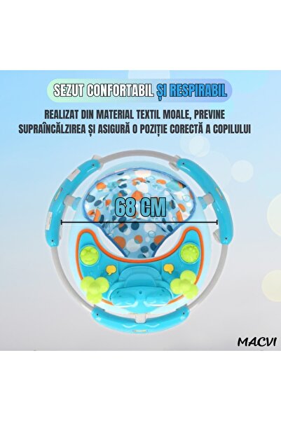 MACVI Premergător pentru bebeluși în formă de broască (roz/albastru)