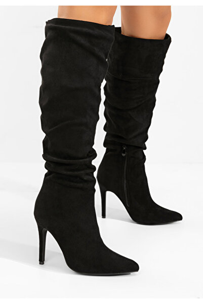 B T Shoes Cizme cu toc inalt Adania negre