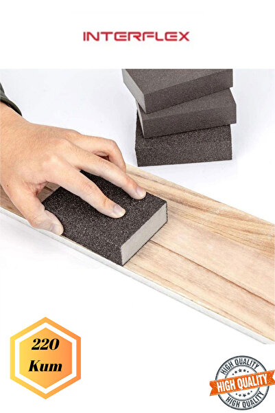 Mobilyap İnterflex 220 Sünger Zımpara Ahşap Mobilya Çik Metal Tencere Tava Ho...