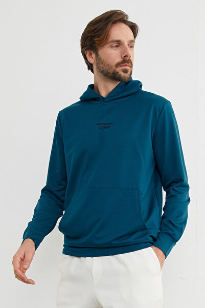 Fulla Moda Φούτερ με κουκούλα με στάμπα με κείμενο Mountain Range