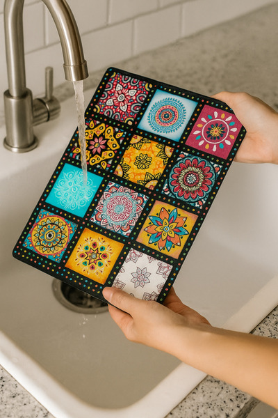 TEN DİJİTAL Premium Glass Cutting Board and Presentation Tray |   Oval Edged ...