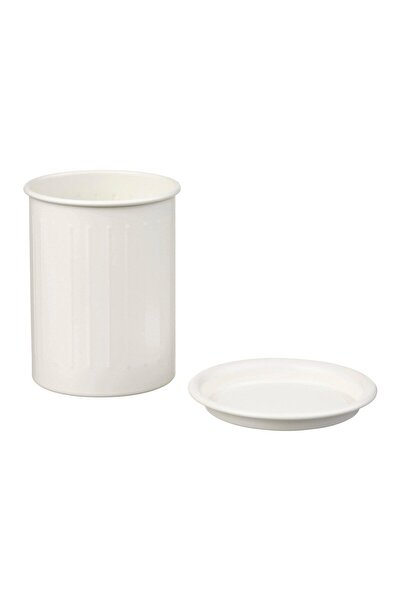 IKEA Valvardad Cutlery Holder White-Galvanized 13 cm