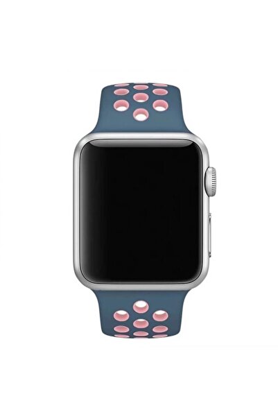 Edman Curea sport din silicon pentru Apple Watch (38/40/41 mm), mărimea L, albastră/roz