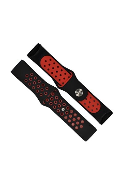 Edman sport strap for Fitbit Charge 3/4, Size S, Black/Red