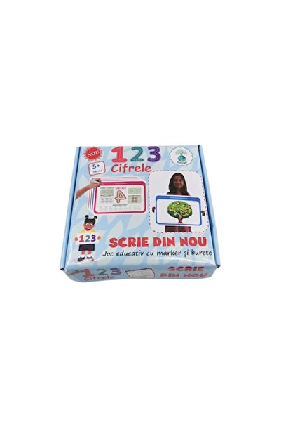 Doty Write Again exercise game — digits model, 18 double-sided boards, washable marker & sponge, 16x11