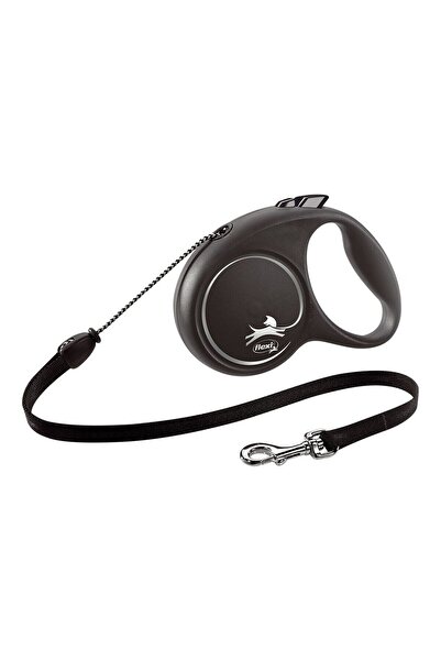 Flexi Lesă pentru câini BLACK DESIGN 5 m Mărimea M Argintiu