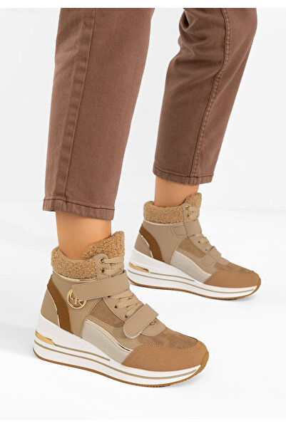 B T Shoes Tenisi High-Top Velaris kaki