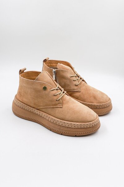 KRISTE BELL Kristebell imported special series natural leather women's daily boots kb05255 - suede beige - 36