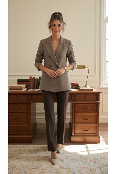 VATKA STUDİO VATKA Taş Oversize Blazer Ceket