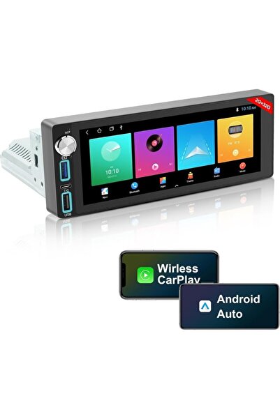 Şahin Doğan Tofaş uyumlu Carplay&AndroidAuto Yarım ekran Android 2x32GB oto Teyp