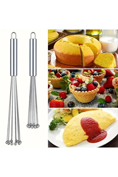 bimbambom Adjustable Stainless Steel Metal Bead Ball End Beater Sauce Mixer Ball End Egg Beater