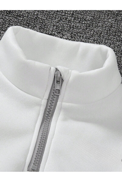 Bolders Outdoors Çocuk 3 İplik Dik Yaka Spor Eşofman Takımı – 2’li Set Sweatshirt ve Alt Eşofman