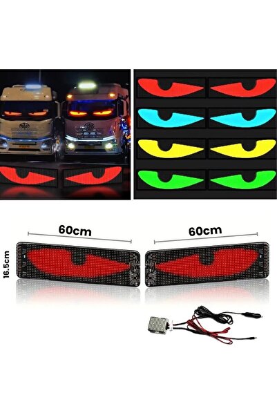 karakaş oto aksesuar MATRİX LED PANEL 60 CM CAMA YAPIŞAN TELEFON KONTROLLÜ