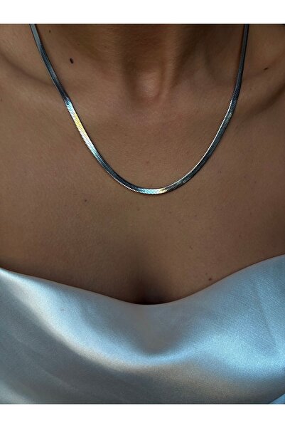 DeNors قلادة سلسلة إيطالية – سلسلة فضية لامعة من الفولاذ للجنسين، تصميم عصري ...