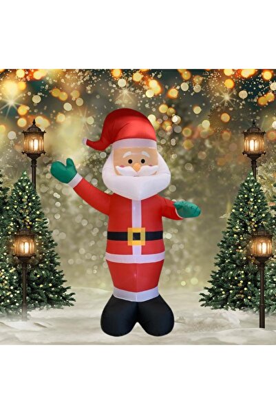 Zentrada Mos Craciun gonflabil 3.6 m cu lumina LED – decor exterior Craciun, ...