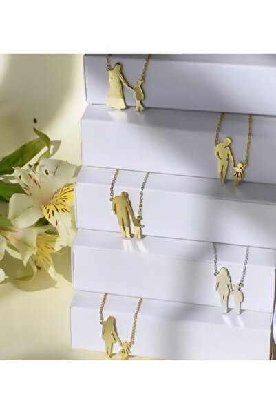 Masal Takı Tasarım ANNE KIZ BABA KIZ KOLYESİ