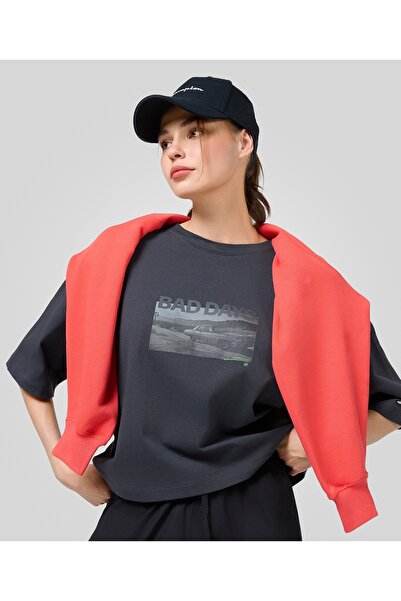 Champion Eco Future Ss Tee Gray Women's T-Shirt -117823-Es535