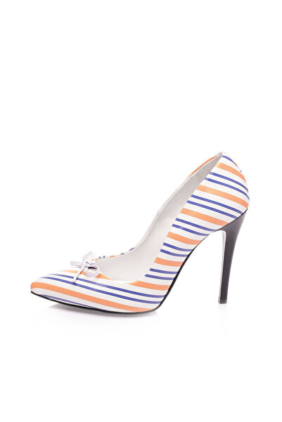JustBow Printed Classic Heeled Women's Shoes