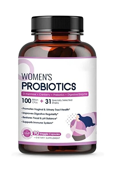 Probiotic Live بروبيوتيك للنساء، 90 كبسولة، 100 مليار وحدة تشكيل مستعمرة، 31 ...