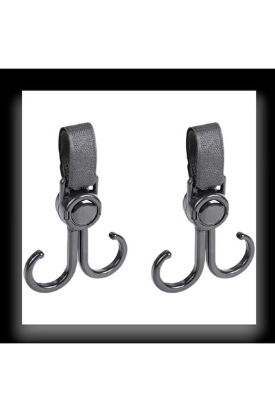 tg tek-iş global 2 Adet Bebek ArabasıBisiklet Eşya Taşıma Kancası Motor ve Scooter Uyumlu Pratik Poşet Çanta Askısı