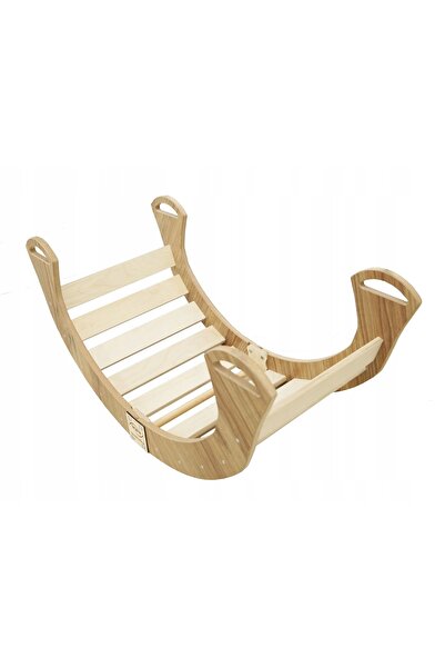 Other Montessori wooden rocker for children, large, solid deckchair, foldable varnish, PL
