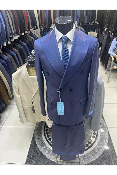 MASSARO 100% Wool 100% Quality ,Men's Double Breasted Flafil Suit