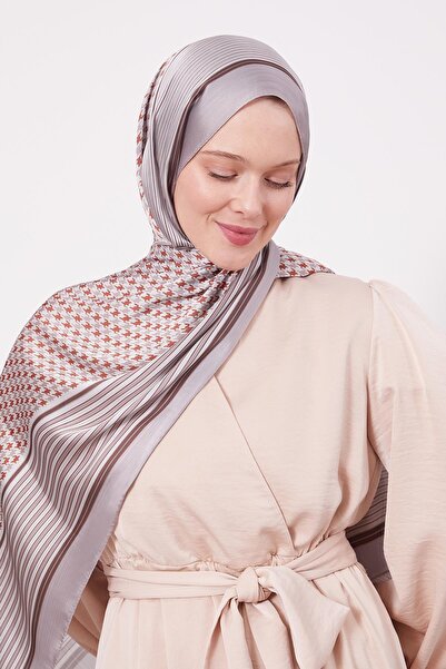 Levidor Vizon Kazayağı Desen Brand Şal