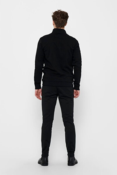 ONLY & SONS Erkek Yarim Fermuarli Sweatshirt - Ceres - Yüksek Yaka, Uzun Kollu, Rahat Kalip