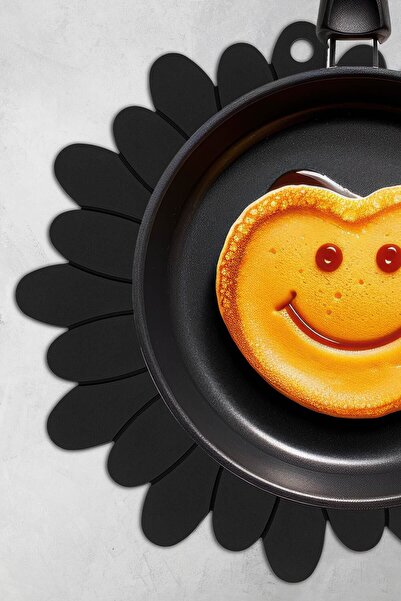 Pazar Kapısı Non-Slip Based Coaster Scented Silicone Coaster Black