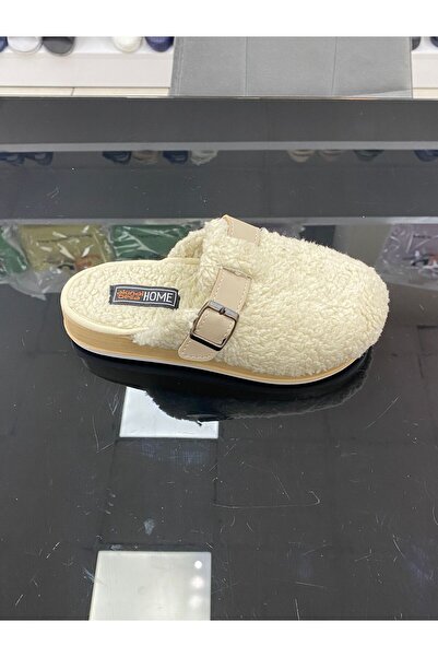 AkınalBella Tokalı Peluş Kadın Sabo Model Ev Terliği