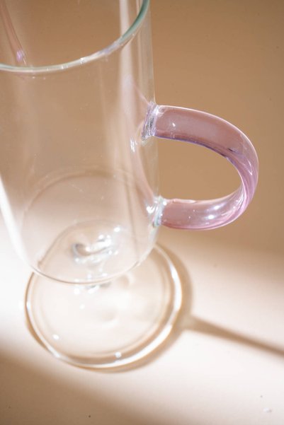 ACAR Lume Glass Cup with Handle - 280 ml