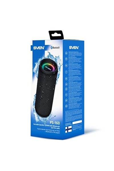 Sven PS-160 Φορητό Ηχείο 2x6W Bluetooth, Μαύρο