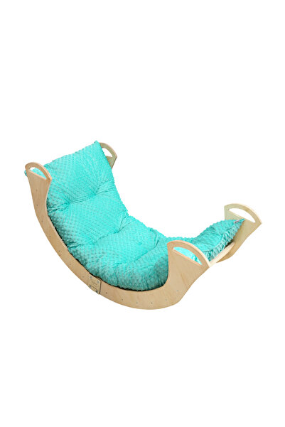 Other Balansoar Montessori din lemn cu pernă pentru copii, solid lăcuit polonez