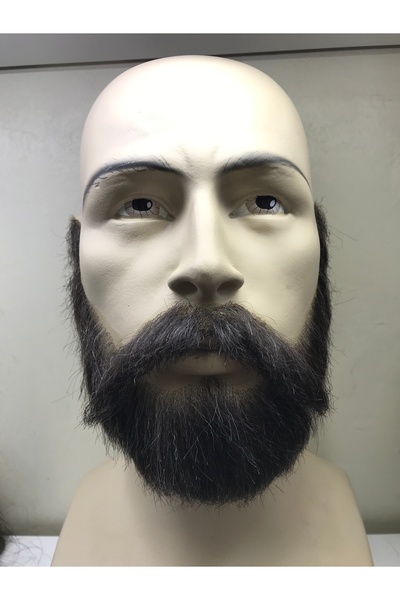 TheHairKraft Gerçek Görünümlü El Yapımı Takma Sakal & Bıyık Seti – HD Tül Üzerine İşlenmiş