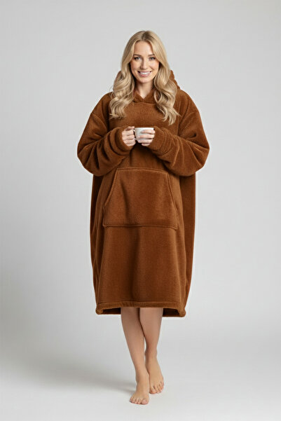 HRN Textile Unisex Wellsoft Hooded Wearable Tv Blanket – Soft, Warm and Comfortable