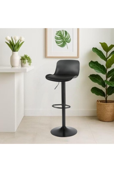 NZONE STORE Modern Black Adjustable High Bar Stool